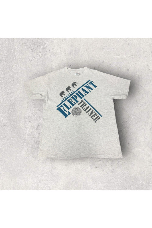 Vintage Single Stitch Ringling Bros. And Barnum & Bailey Official Elephant Trainer Tee- L