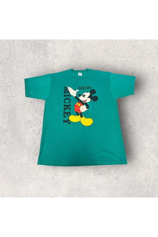 Vintage Velva Sheen Mickey Mouse Orlando, Florida Tee- L