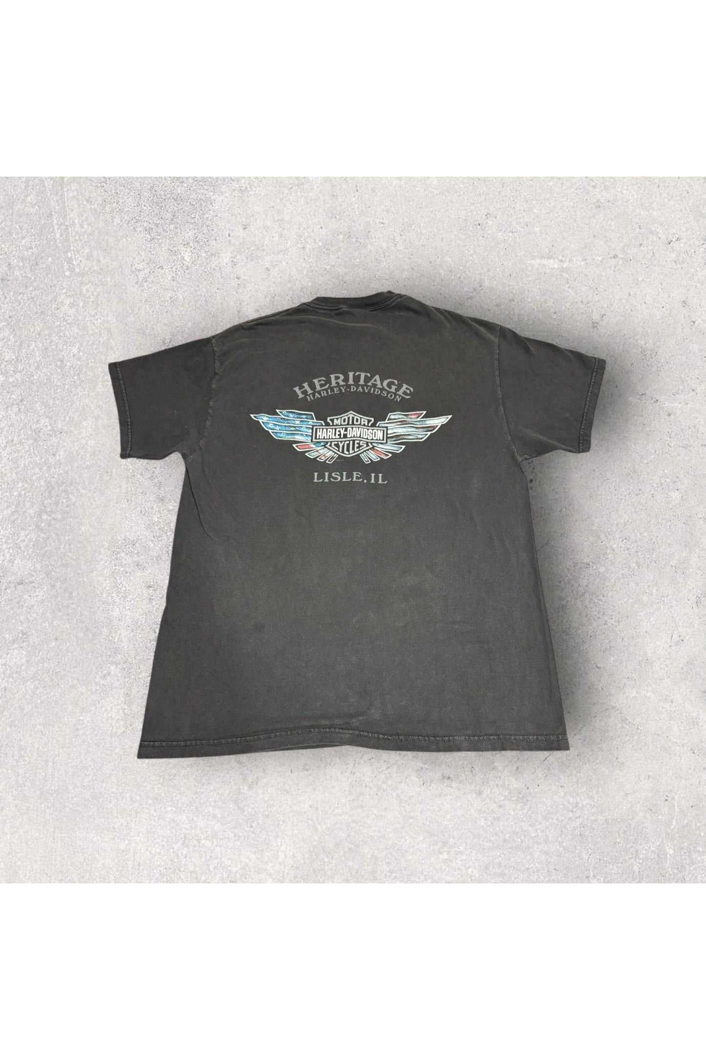 Vintage 2002 Made In USA Heritage Harley-Davidson V-Rod Tee- L