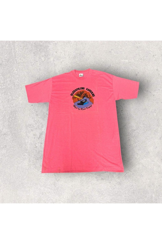 Vintage Single Stitch Signal Bluespring Caverns Myst'ry River Voyage Tee- XL