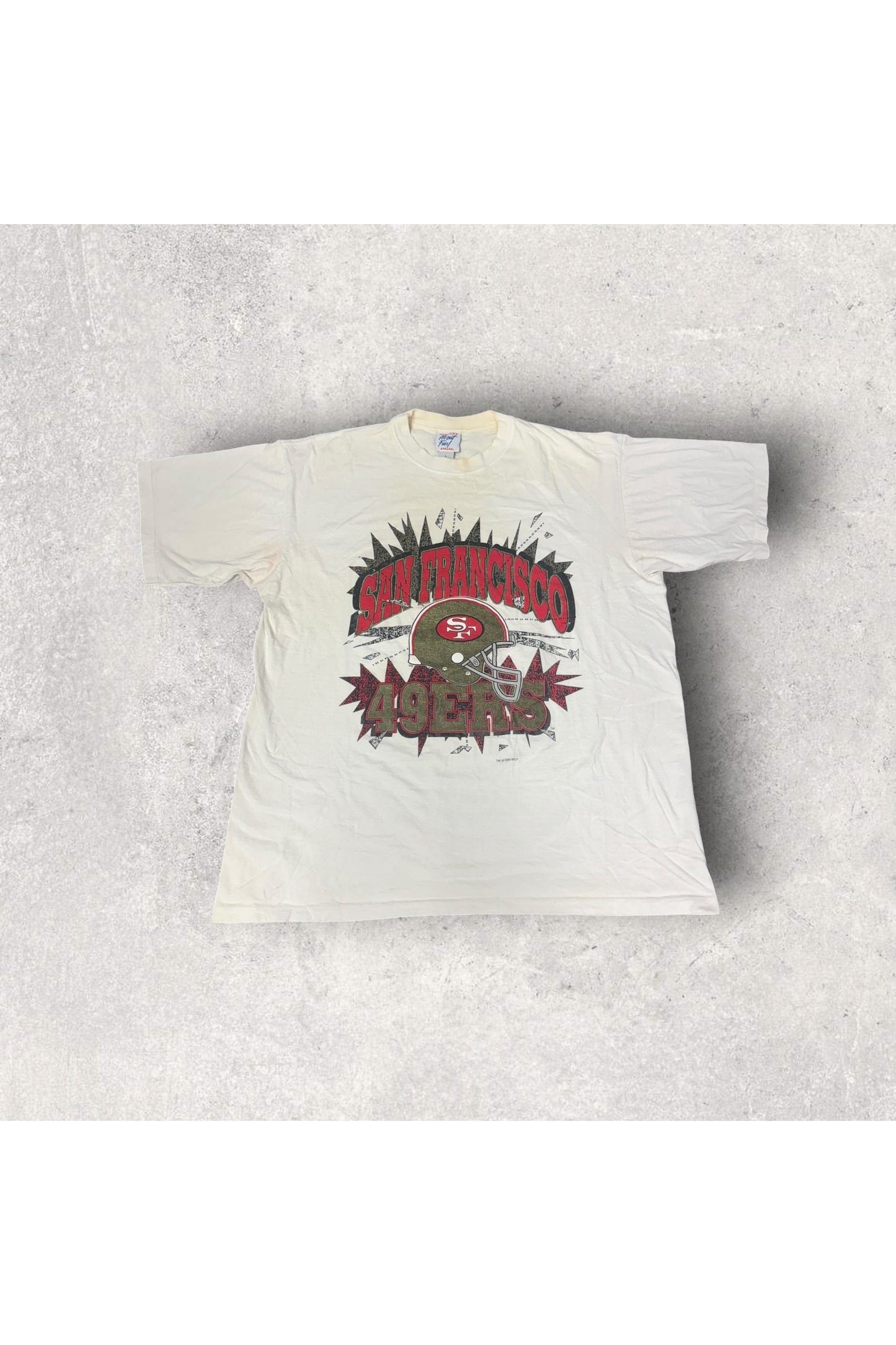 Vintage All Out Fan! 1995 San Francisco 49ers Tee- L