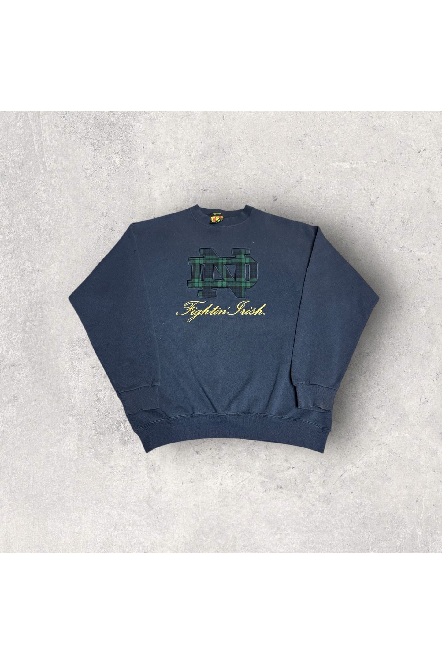 Vintage TSI Notre Dame Fighting Irish Embroidered Crewneck- L