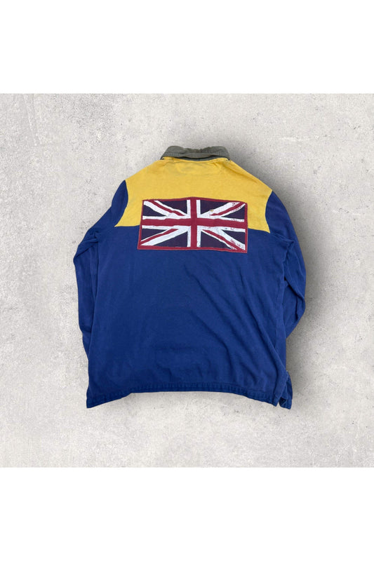 Vintage Polo Ralph Lauren 2nd REG 309 Custom Fit Rugby Polo- L