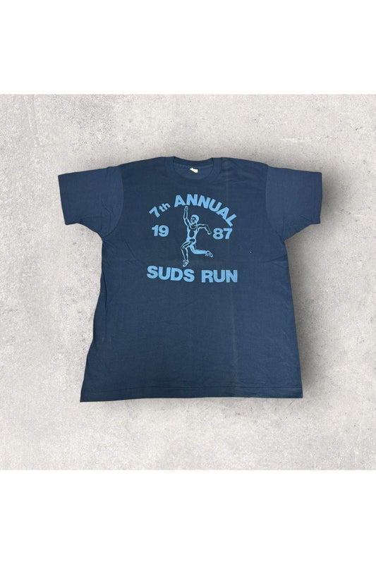 Vintage Best Screen Stars 1987 Suds Run 7th Annual Tee- XL