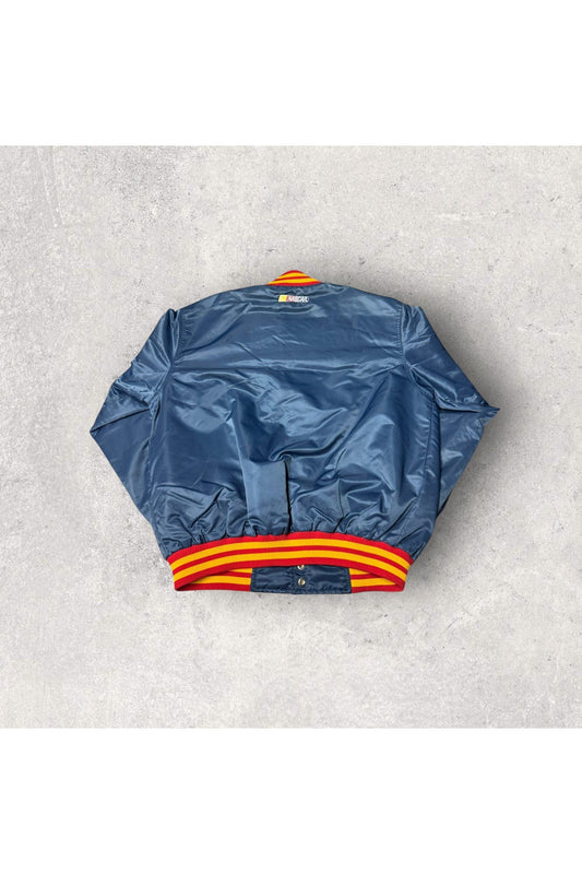 Vintage Chase Authentics Rusty Wallace Miller Time NASCAR Bomber Jacket- M