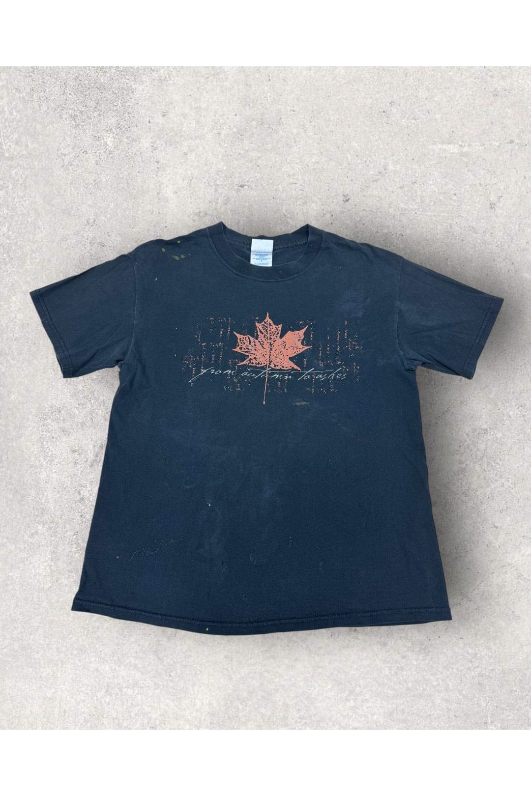 Vintage M & O Knits 2000s Y2K From Autumn To Ashes Band Tee- M