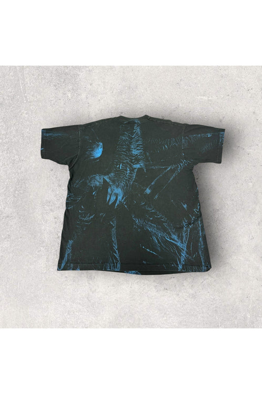 Vintage Single Stitch Fruit of the Loom Mystic Warrior Native Winter Scene Graphic Tee- XL