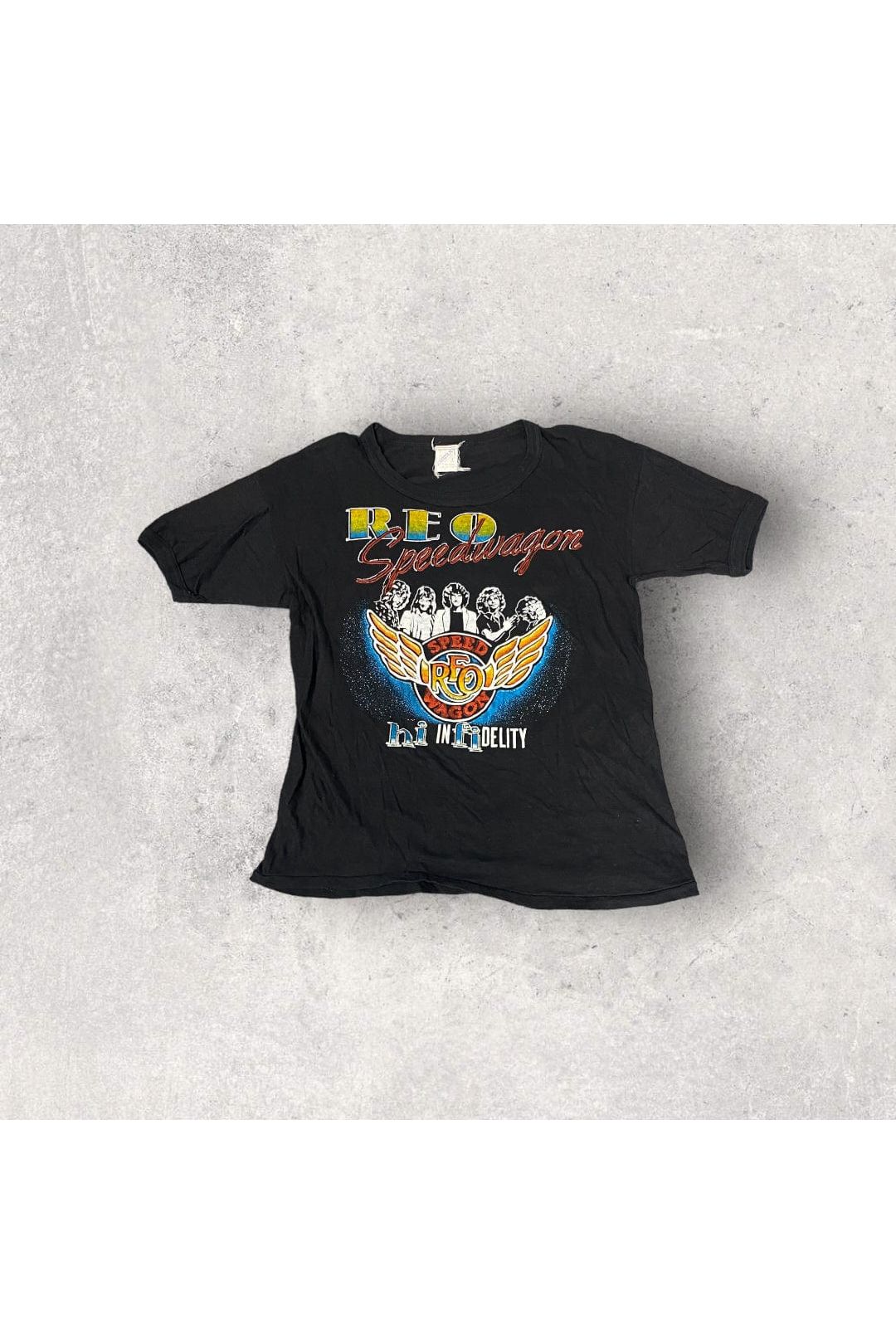 Vintage Fantasy REO Speedwagon Hi Infidelity In Concert Bootleg Concert Tee- L