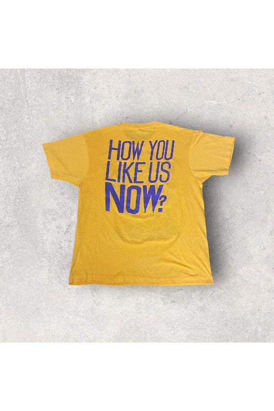 Vintage Best Screen Stars 1987-1988 L.A. Lakers Back To Back World Champions Puff Print Tee- XL