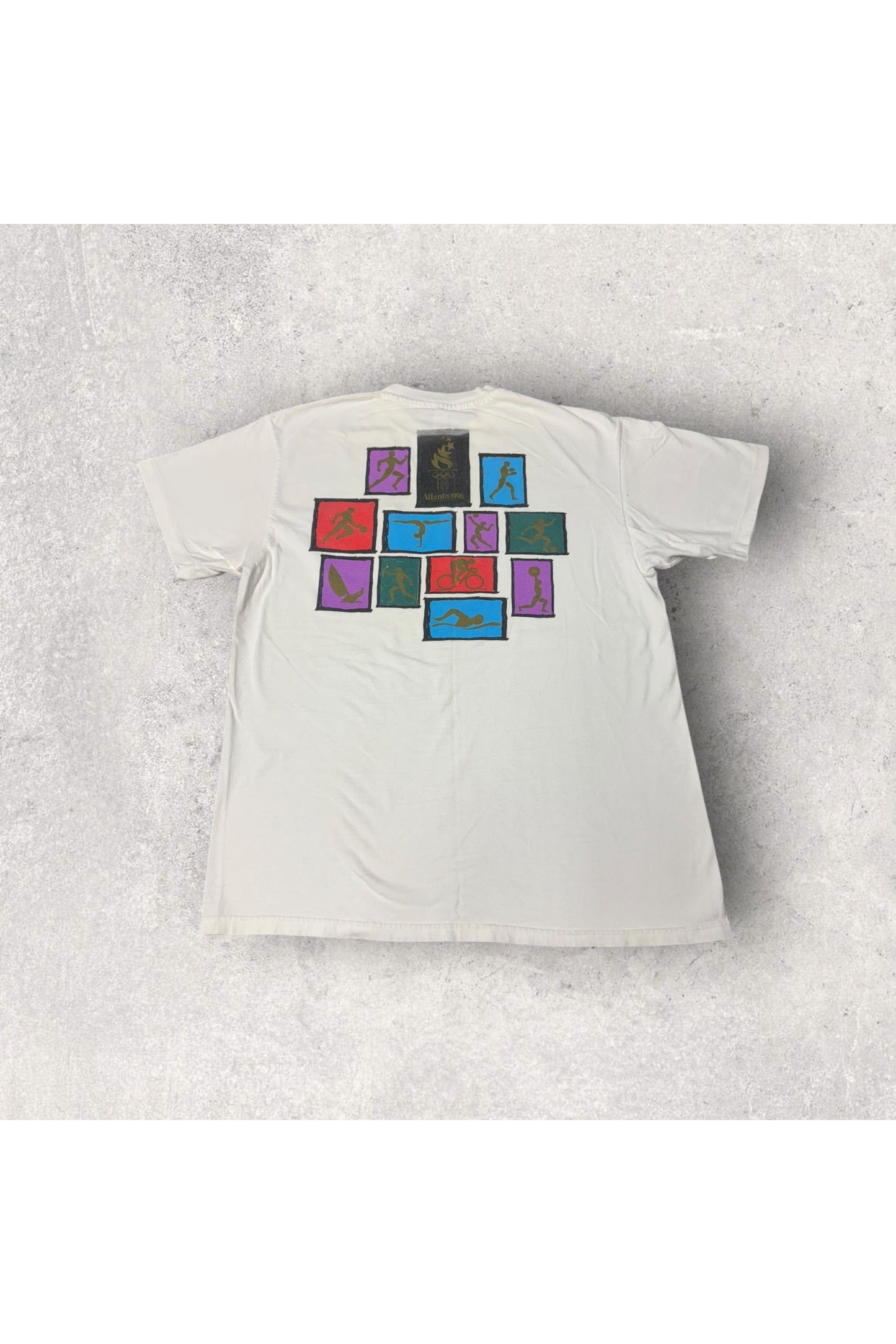 Vintage 1996 Atlanta Olympics Pocket Tee- L