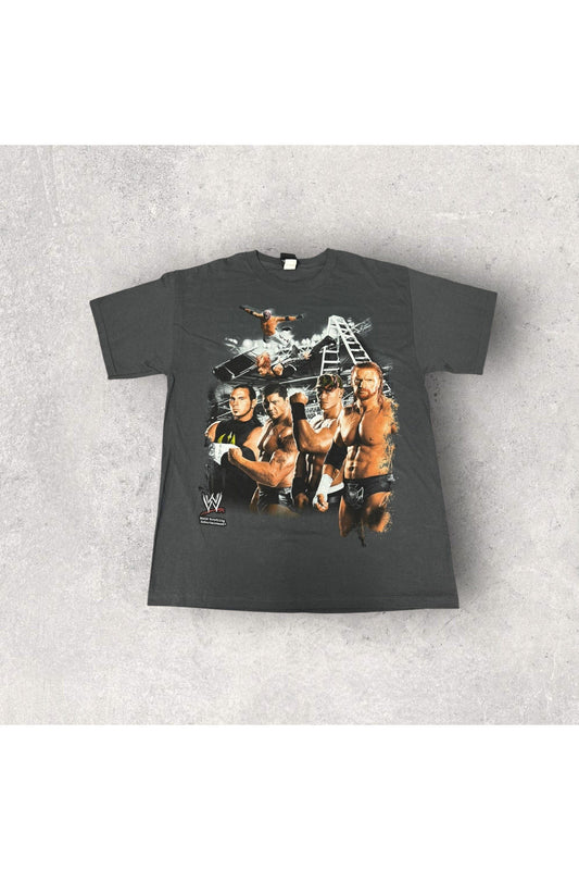 2008 WWE Triple H Hardy Boys John Cena Wrestling Tee- L