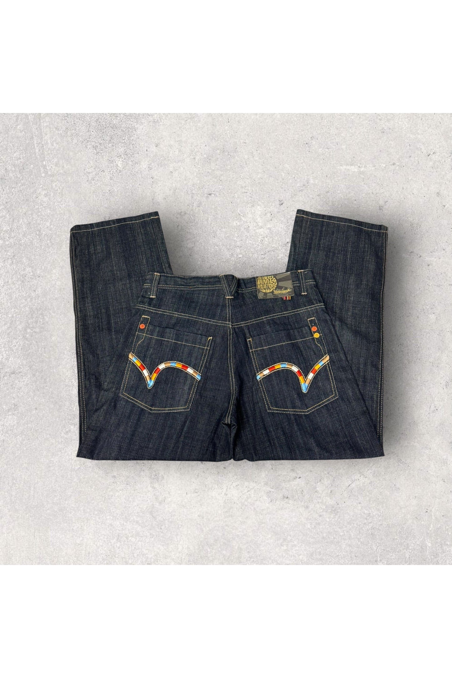 Vintage Y2K 5ive Jungle & Co. Embroidered Jeans- SZ 34 x 30