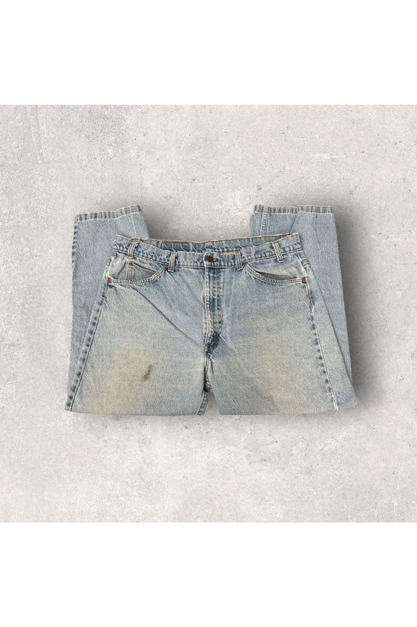 Vintage Made In USA Orange Tab Levis 505 Jeans- SZ 38 x 34