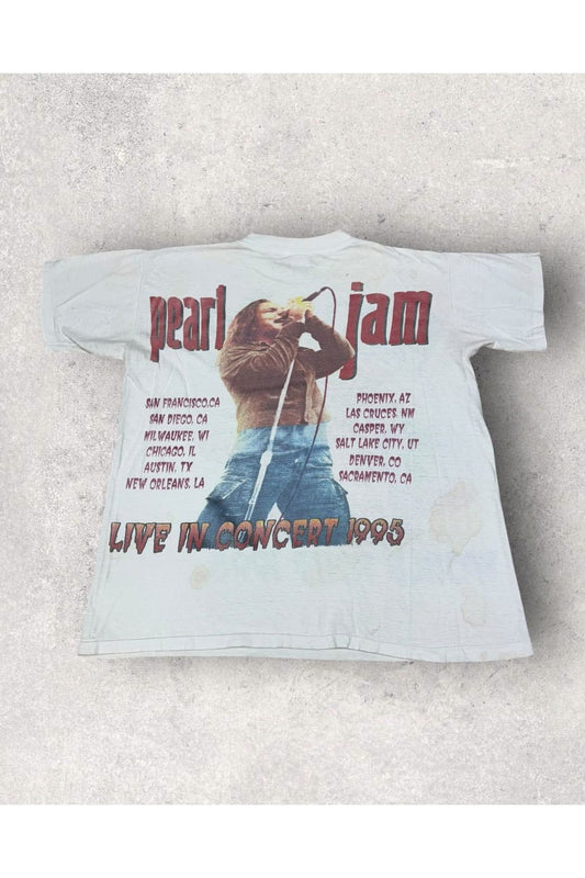 Vintage Pearl Jam World Tour Live In Concert 1995 Single Stitch Tee- L