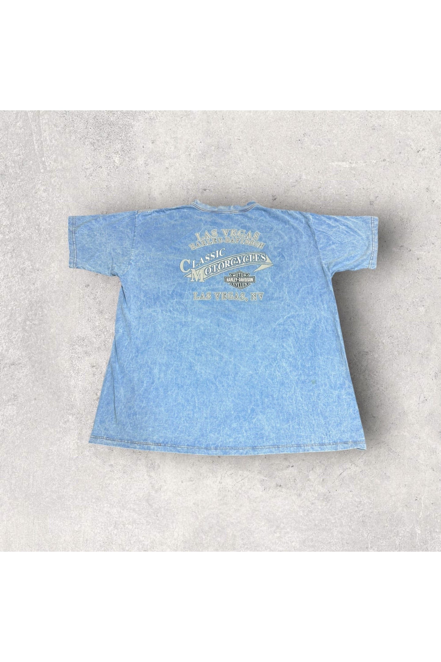 Vintage 2002 Made In USA Las Vegas Harley-Davidson Pocket Tee- XL