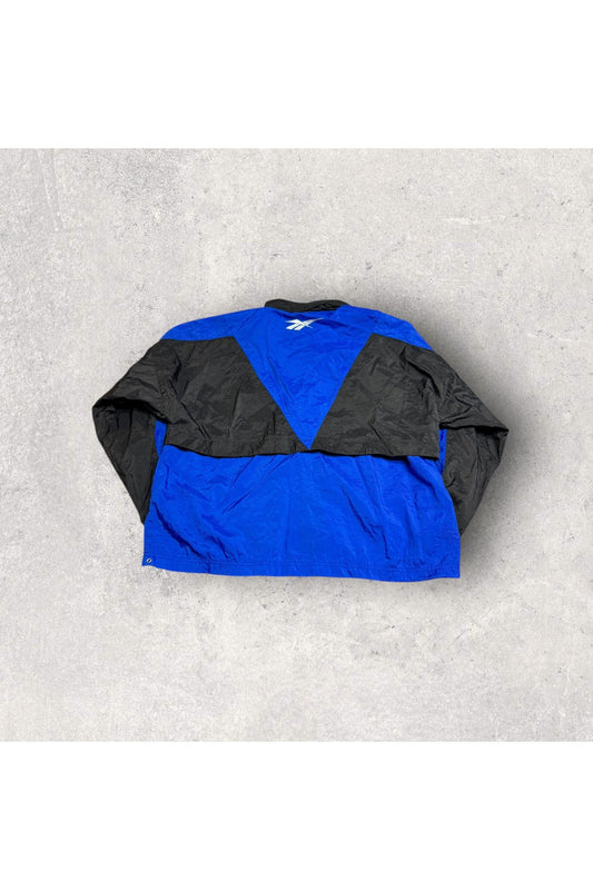 Vintage 90s Reebok Full Zip Windbreaker w/ Tuckaway Hood- XL