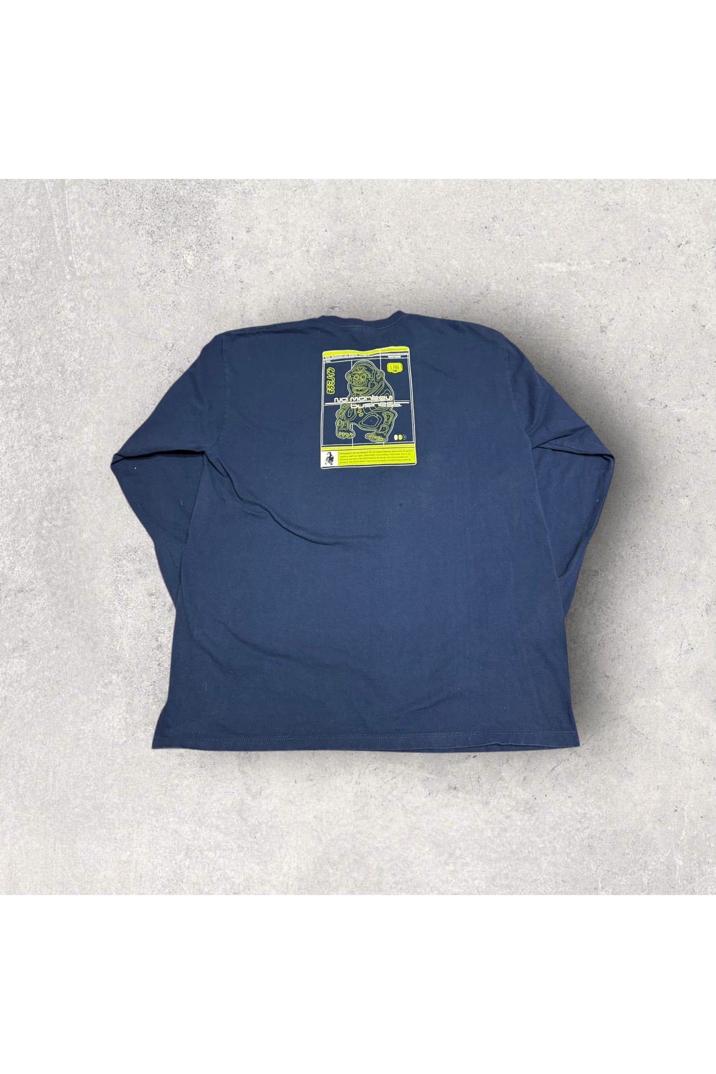 Vintage Y2K Made In USA Nike Silver Tag Nike Lab No Monkey Business Long Sleeve- L