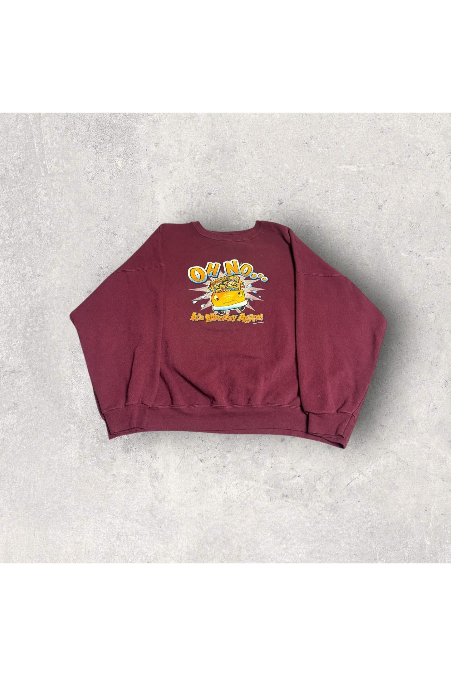 Vintage LEE Heavyweight Oh No...It's Monday Again! Crewneck- 4XL