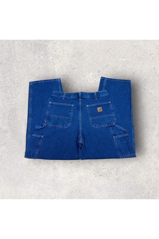 Carhartt Original Dungaree Fit B13 DST Carpenter Workwear Jeans- 33 x 30