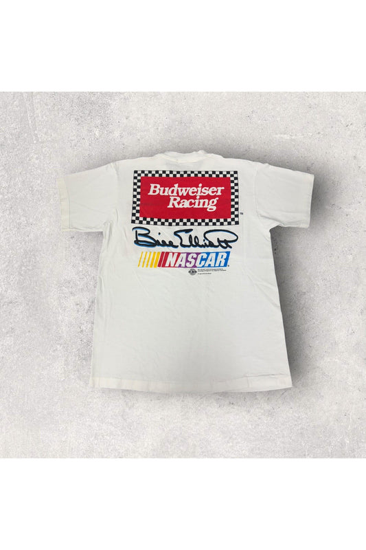 Vintage Tultex 1994 Budweiser Racing Bill Elliot NASCAR Tee- L
