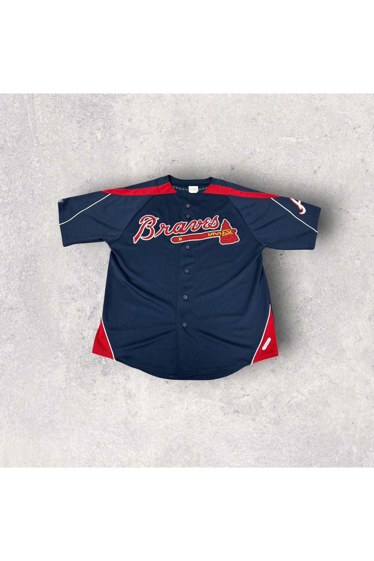 2000s Majestic Atlanta Braves Baseball Jersey- L
