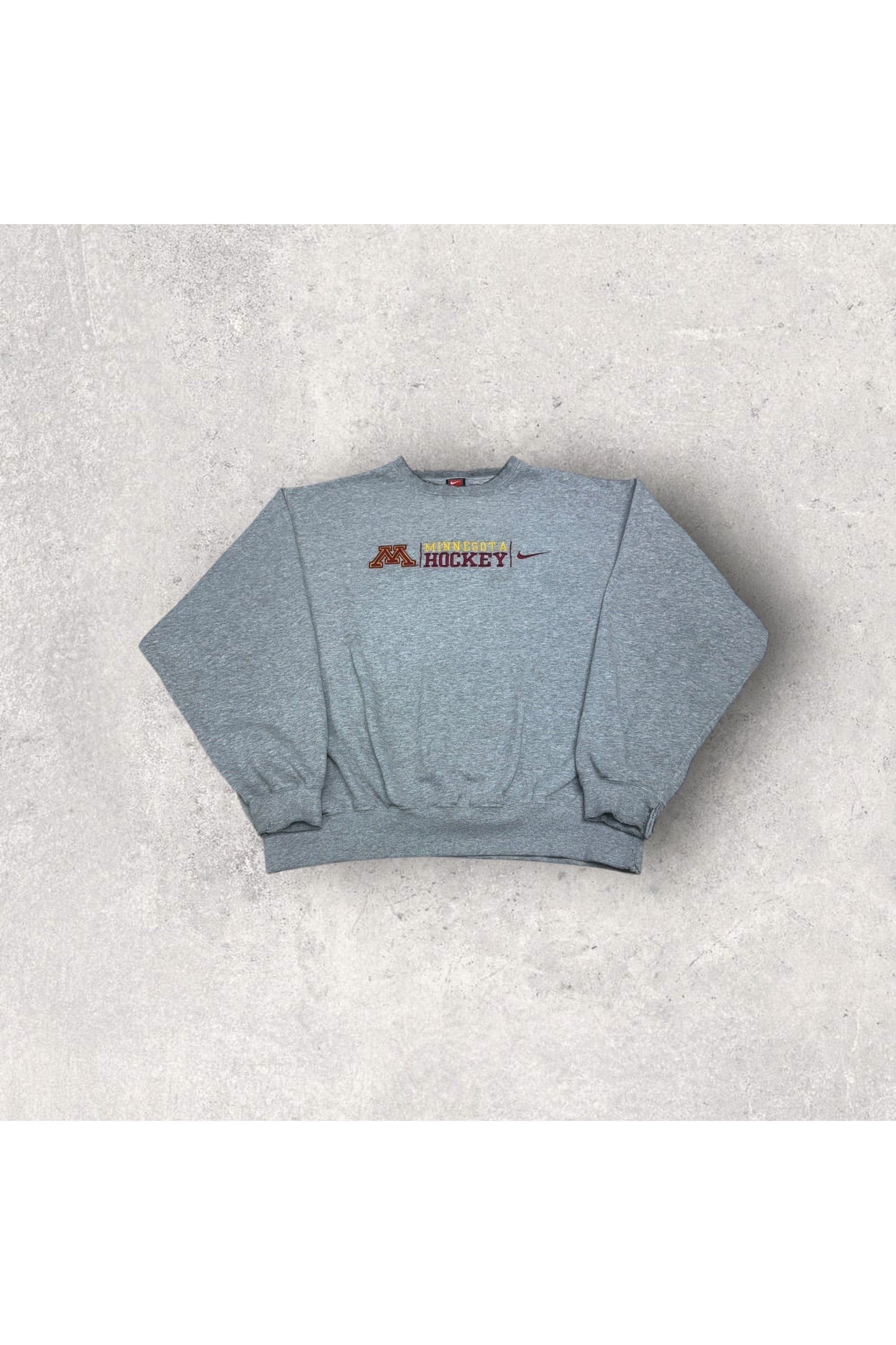 Vintage Team Nike Minnesota Hockey Embroidered Crewneck- XL