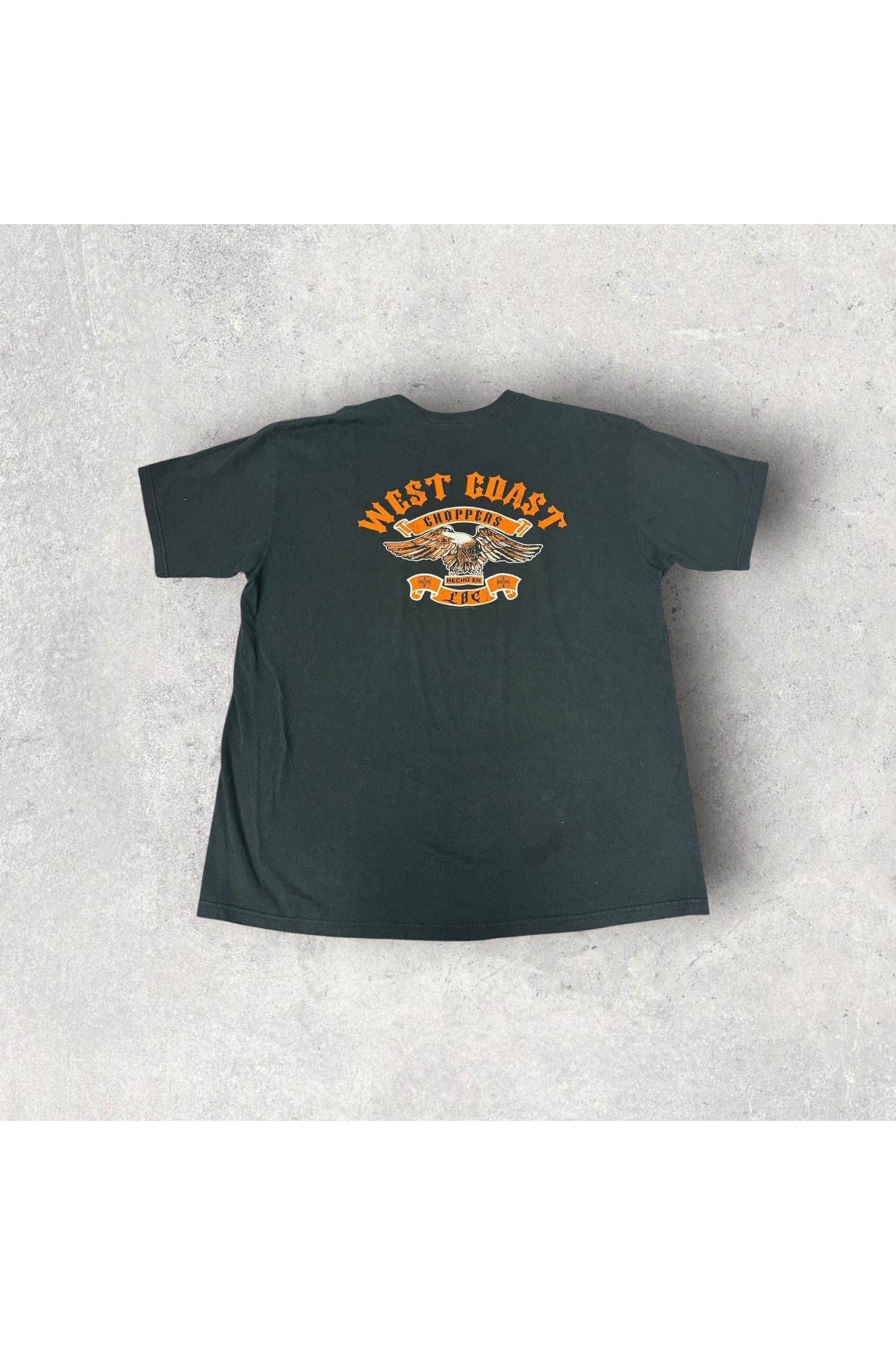 Vintage 2004 Y2K West Coast Choppers Hecho En LBC Tee- XL