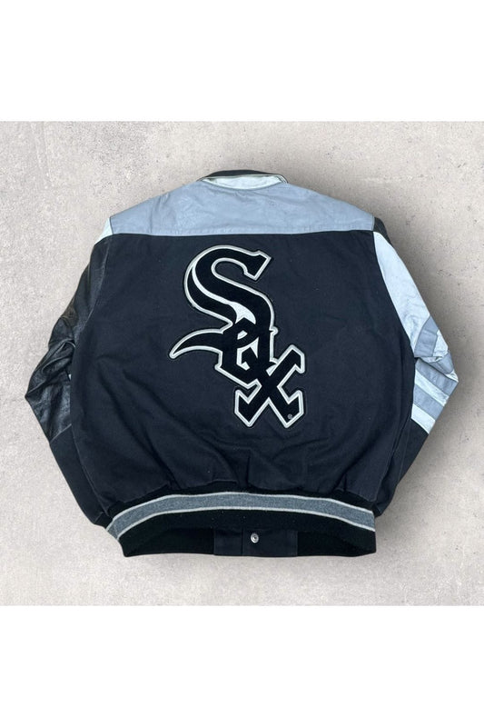 Vintage Jeff Hamilton 90s Chicago White Sox Leather Jacket- XL