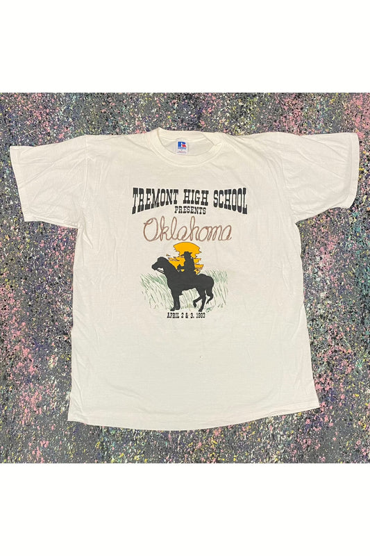 Vintage Single Stitch 1993 Tremont High School Presents Oklahoma Tee- L