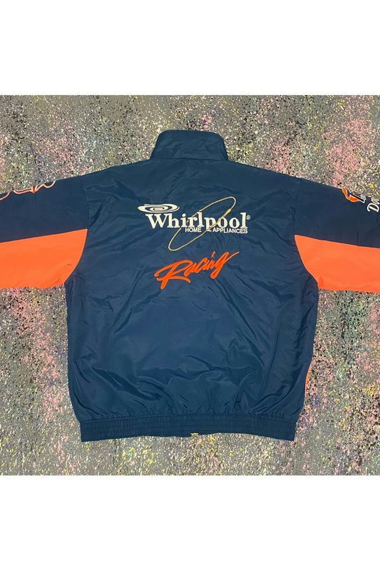 Vintage 90s Made In USA Ricky Rudd Whirlpool Racing Windbreaker- XXL