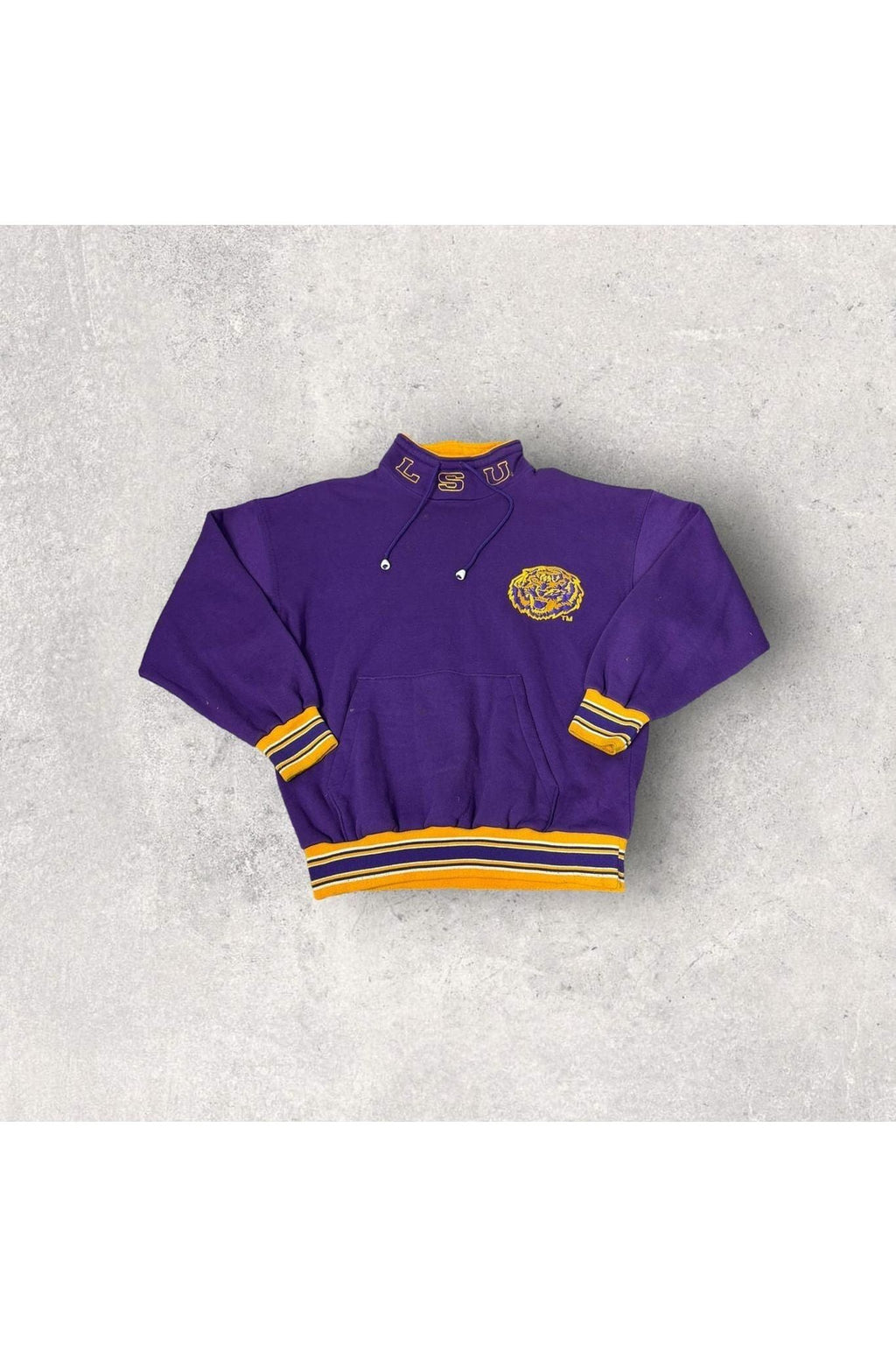 Vintage Match 1 LSU Tigers Pullover Sweater- XL