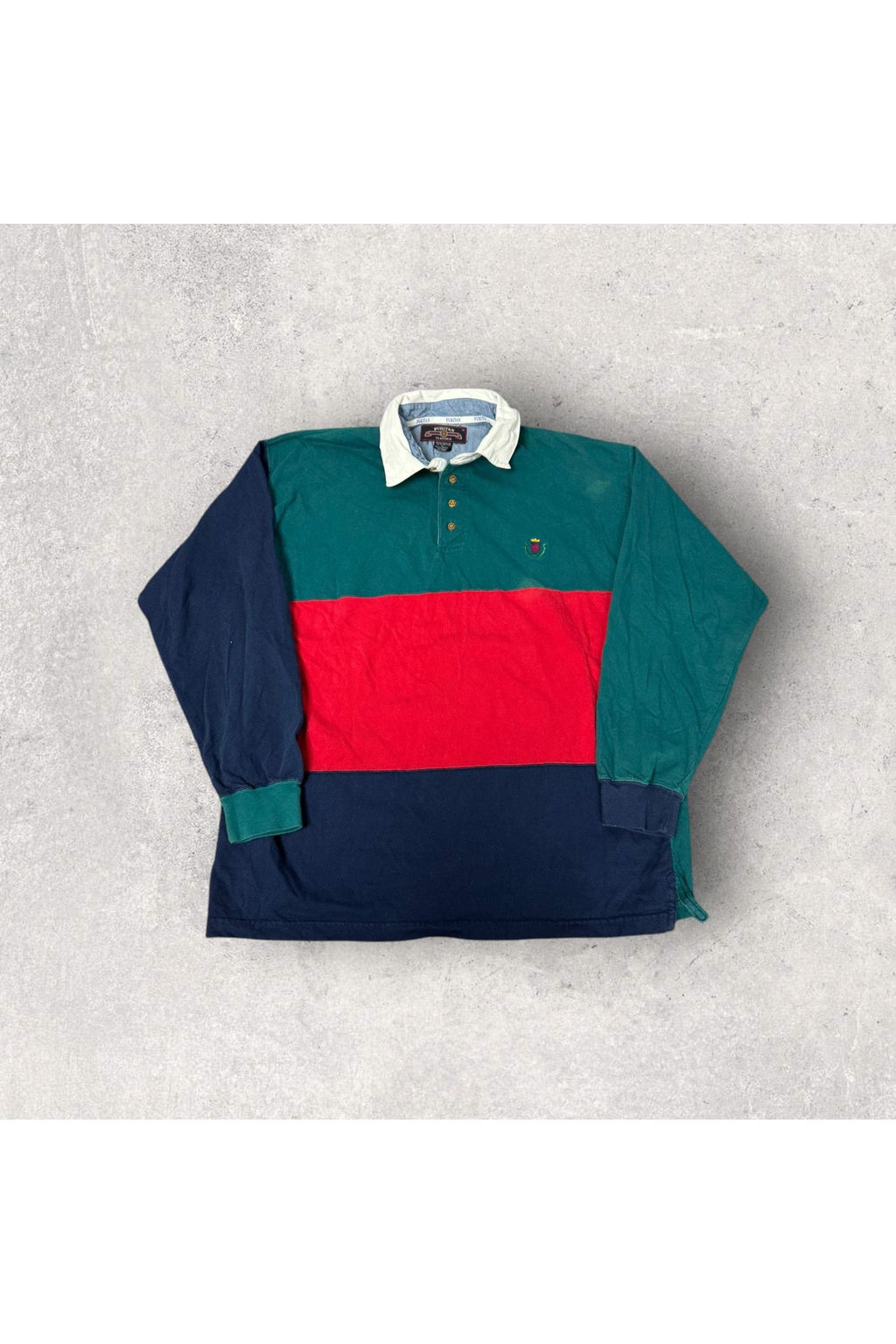 Vintage Puritan Classics Long Sleeve Polo- L