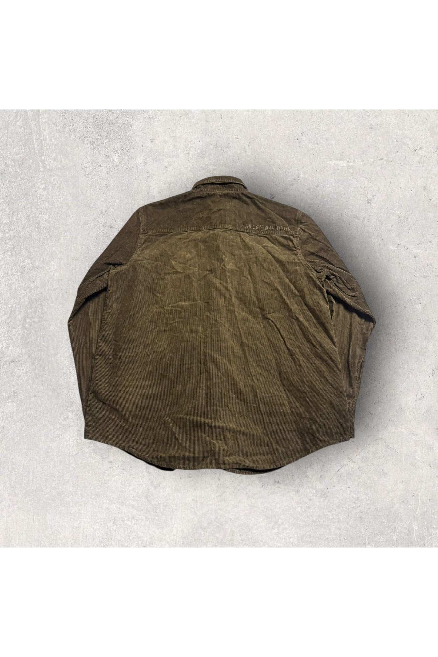 Harley-Davidson Long Sleeve Corduroy Button Up- L