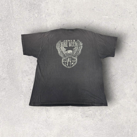 Vintage Tultex Bike Week 2001 Daytona Beach Tee- L