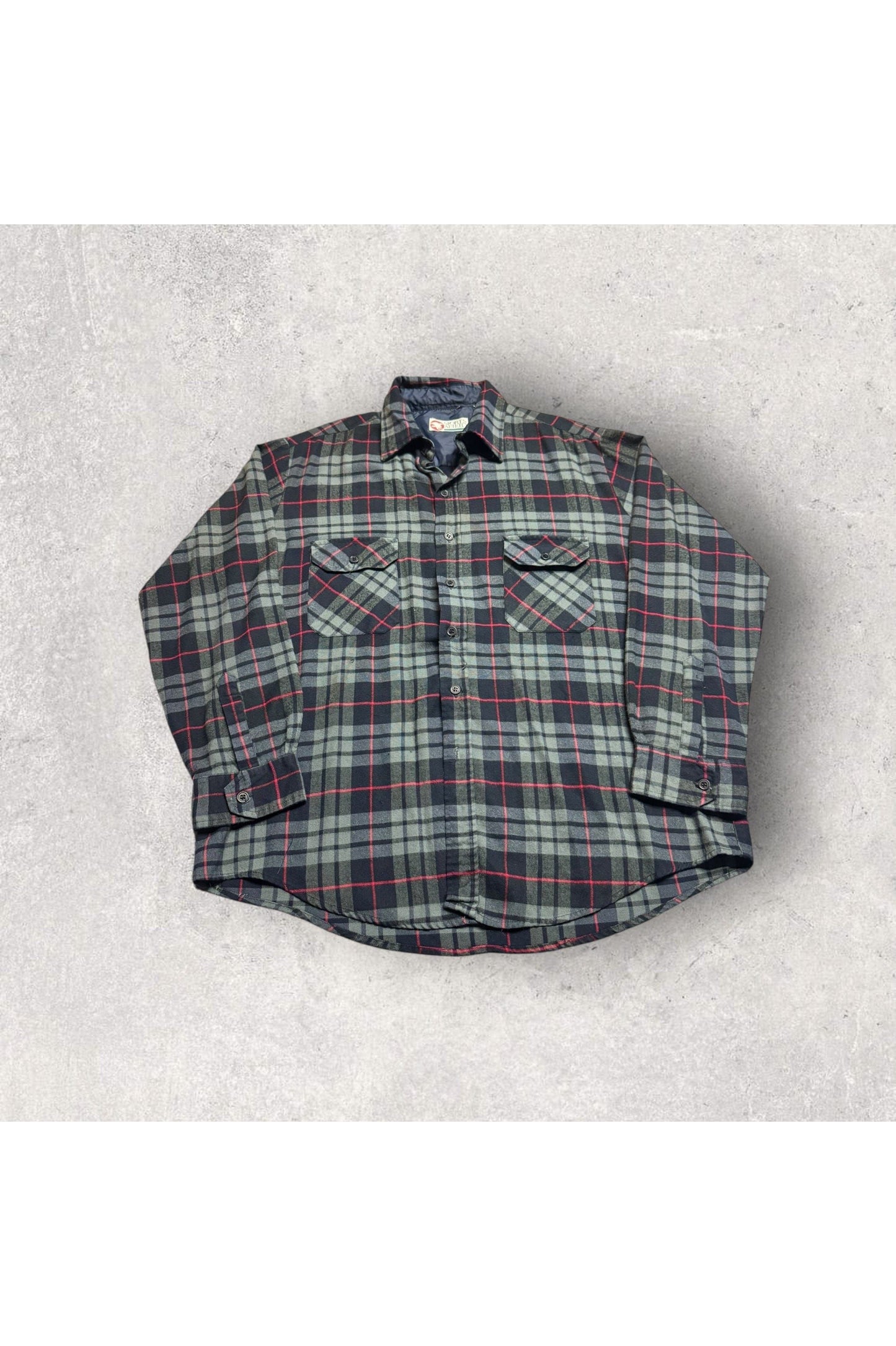 Vintage Sports Afield Long Sleeve Flannel Button Up- L