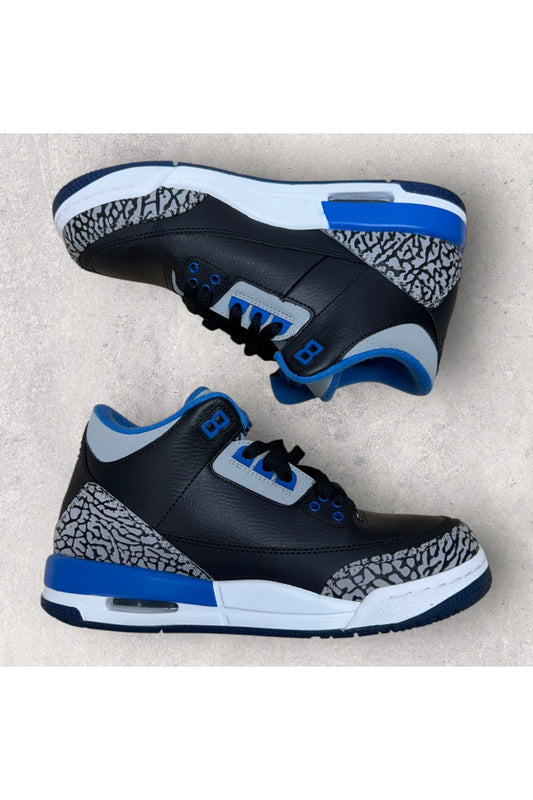 Jordan 3 Retro Sport Blue (GS)- 6.5Y