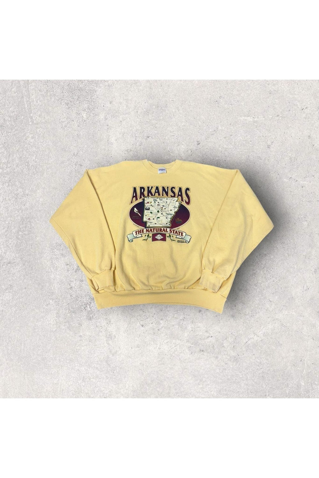 Vintage Hanes Comfortblend Arkansas The Natural State Travel Crewneck- XXL