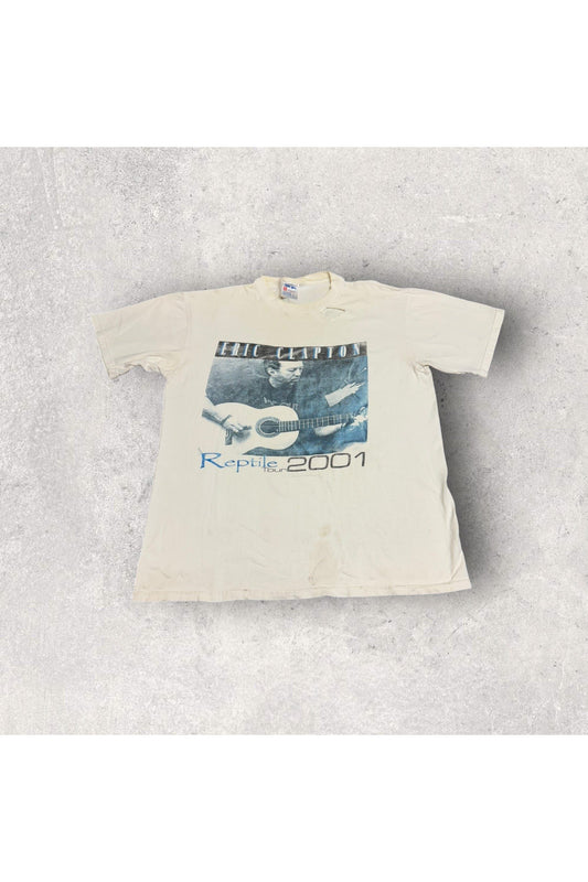 Vintage United Sports Eric Clapton 2001 Reptile Tour Tee- L