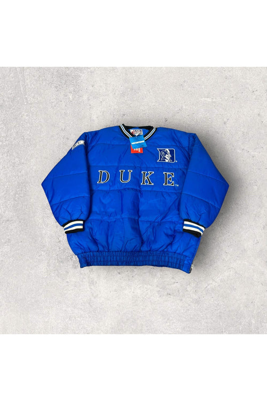 Vintage Deadstock J-Plus Duke University Blue Devils Pullover Puffer Jacket- XXL