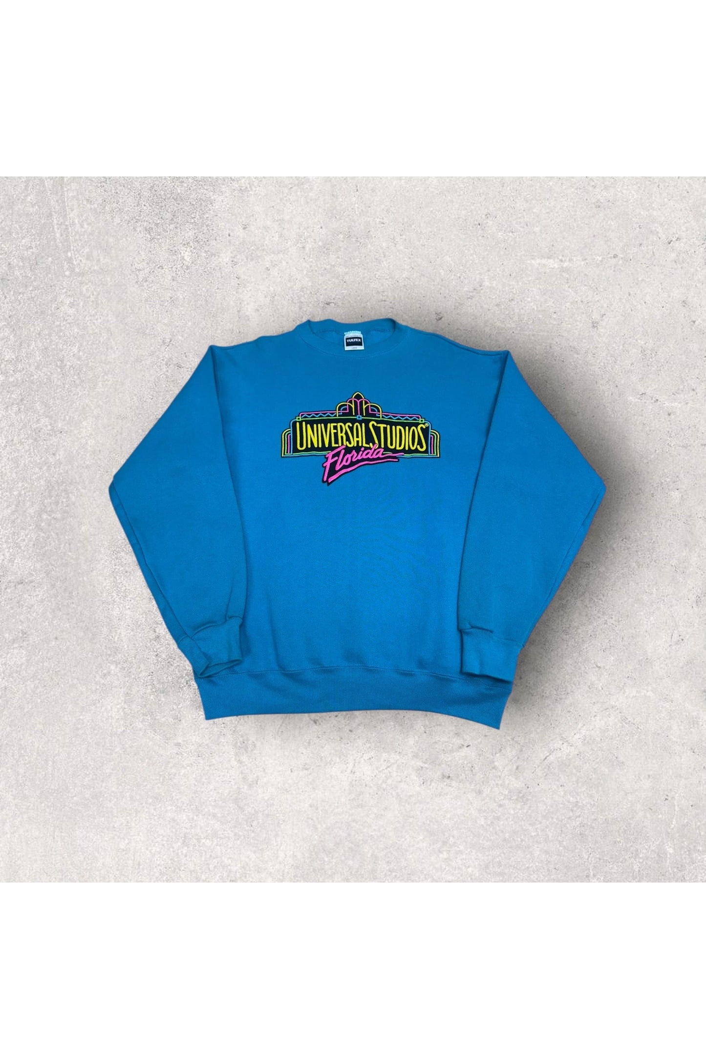 Vintage TULTEX Universal Studios Florida Puff Print Crewneck- L