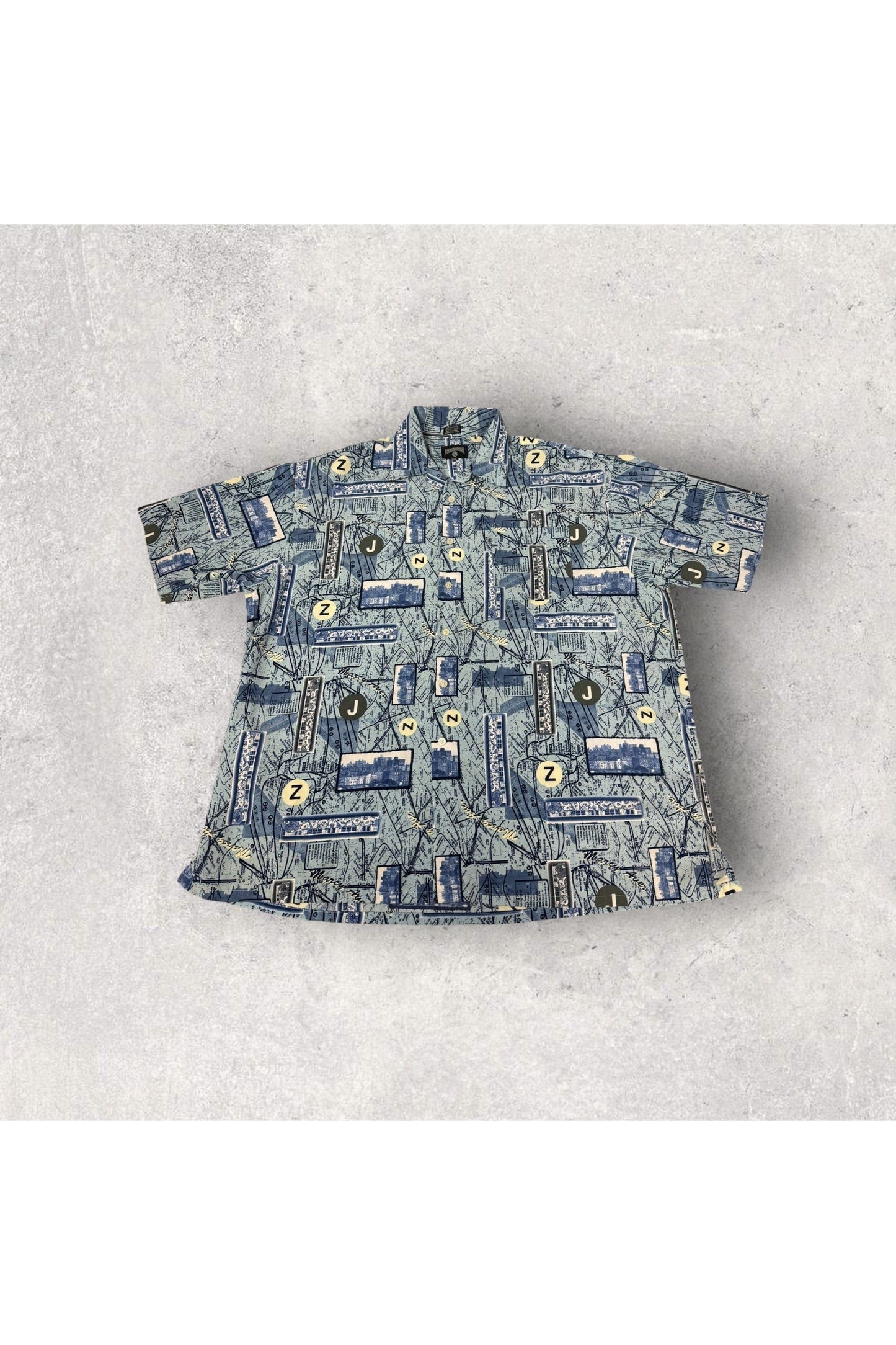 Vintage Y2K Rocawear Short Sleeve Button Up- XXL