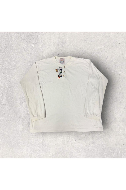 Vintage Looney Tunes Classic Gear Embroidered Long Sleeve- L/XL