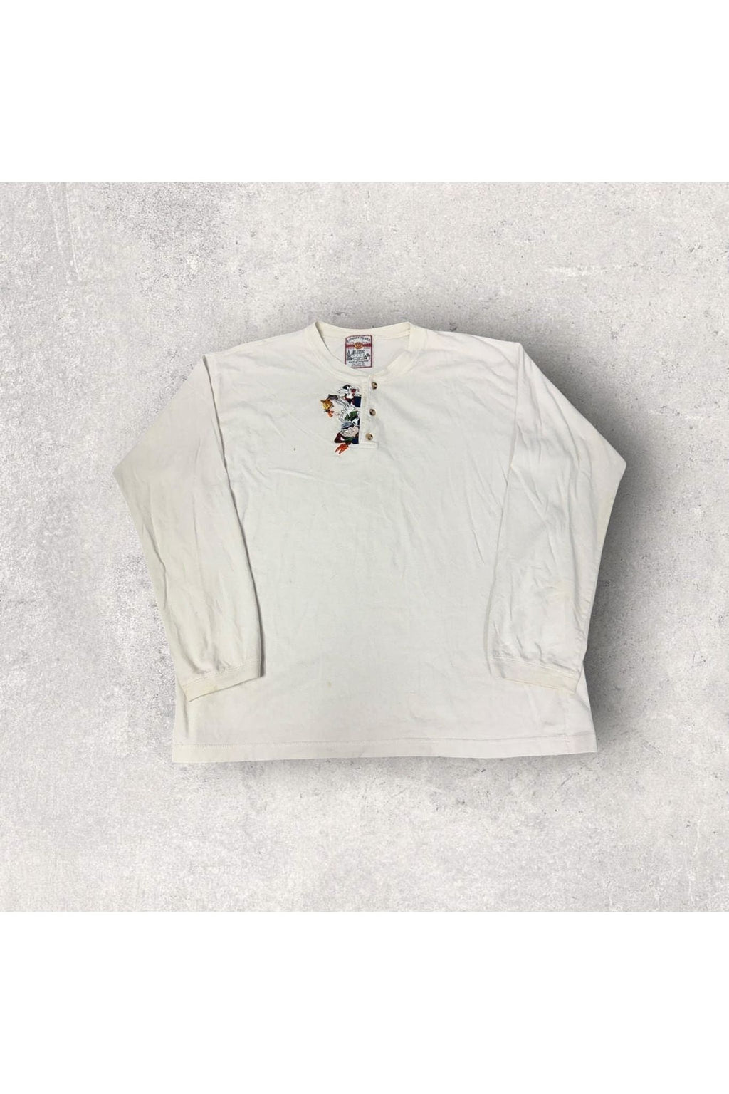 Vintage Looney Tunes Classic Gear Embroidered Long Sleeve- L/XL