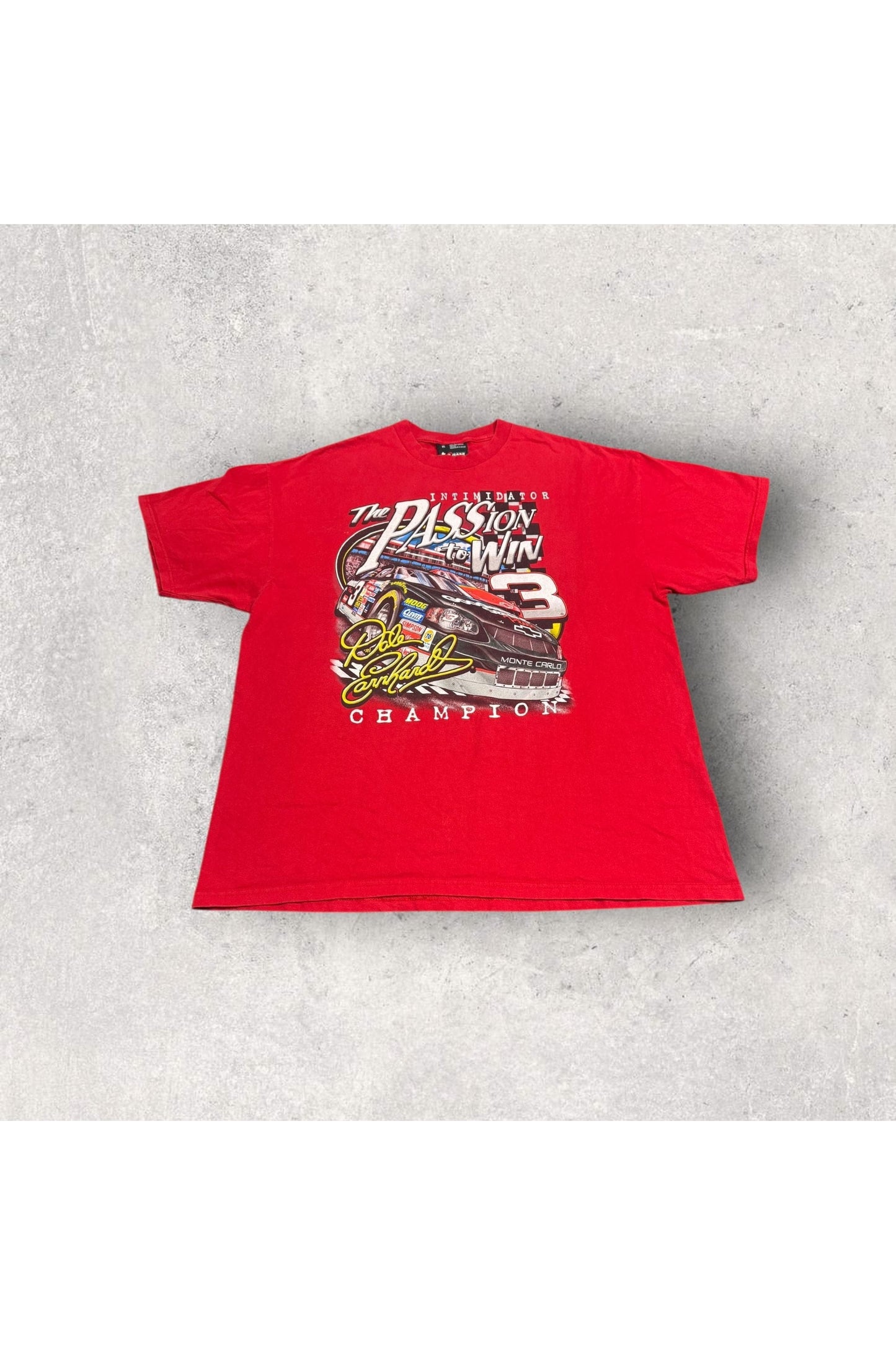 Vintage 2000 Dale Earnhardt The Passion To Win Champion NASCAR Racing Tee- XL