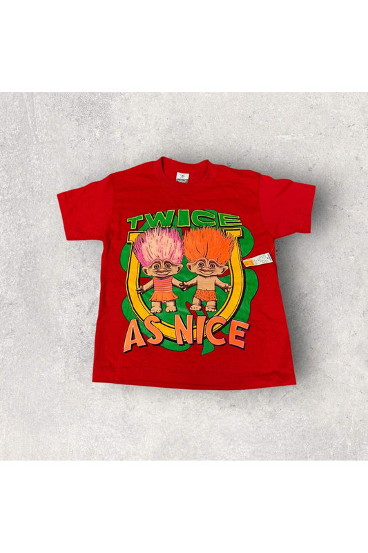 Vintage Deadstock Single Stitch Trolls Twice As Nice Tee- YTH M (10-12)