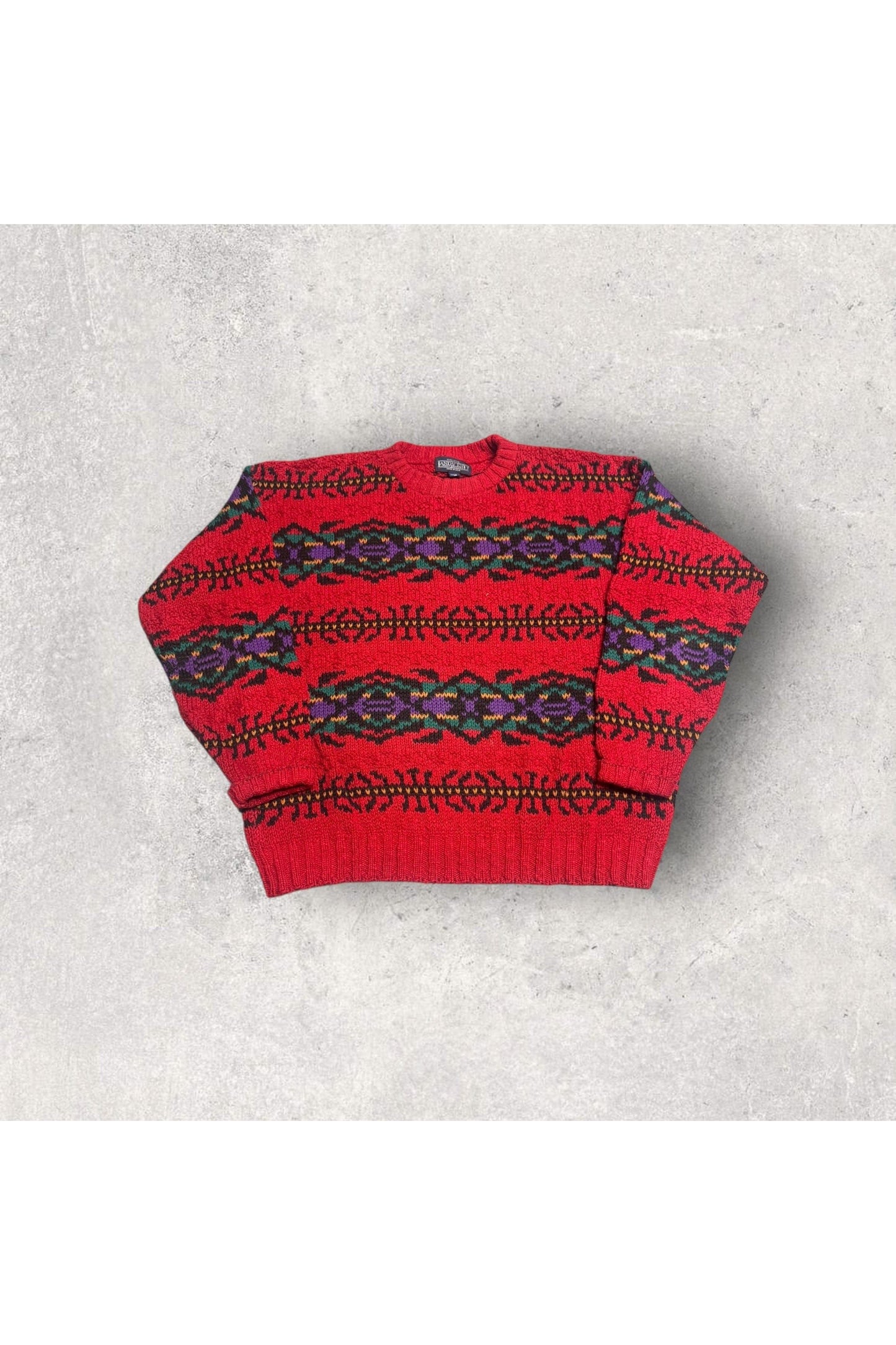 Vintage Lands' End Made In USA Women's Knit Sweater- M