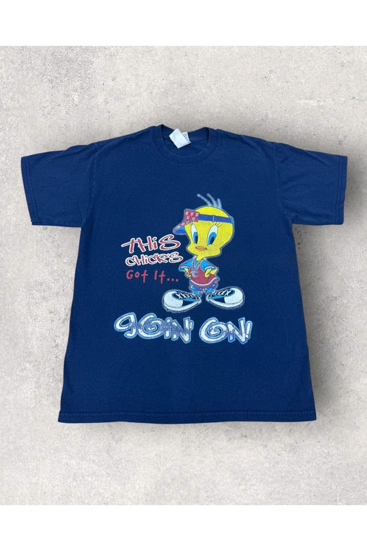 Vintage 2003 Looney Tunes Tweety This Chick's Got It...Goin' On Tee- M