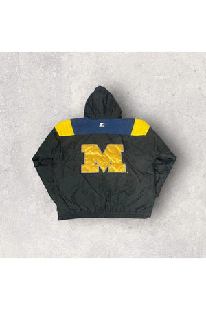 Vintage Starter Michigan Wolverines Pullover Winter Jacket- L