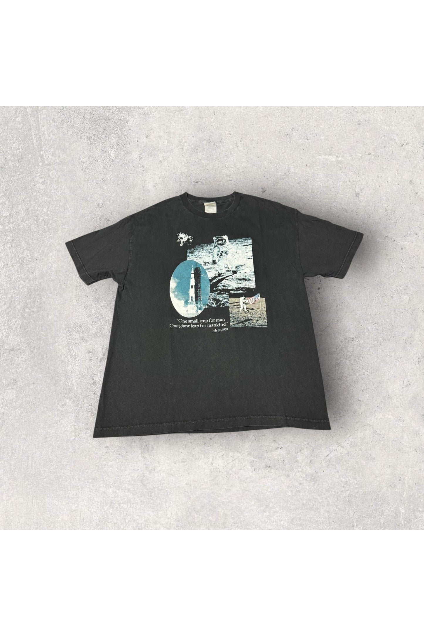 Vintage 1994 Neil Armstrong Moon Walk One Small Step For Man One Giant Leap For Mankind Tee- XL