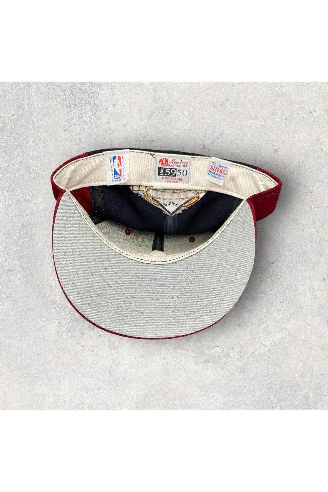 Vintage New Era 100% Wool Denver Nuggets Fitted Cap- SZ 6 7/8